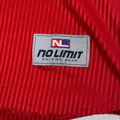 Vintage 90s No Limit Red Black All Star 1999 Script Logo Baseball Jersey Men's