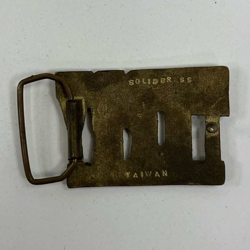 Men's Unbranded Solid Brass Belt Buckle Name "Terry" Damaged Box Taiwan