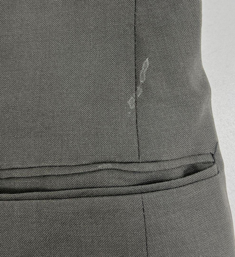 Vintage Tom James Gray Wool 2-Piece Suit Tailored in USA Men's