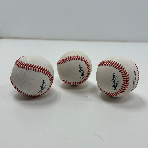Rawlings Official Autograph Baseball Pop-Out Pen Lot of 3 Blank Sports Novelty