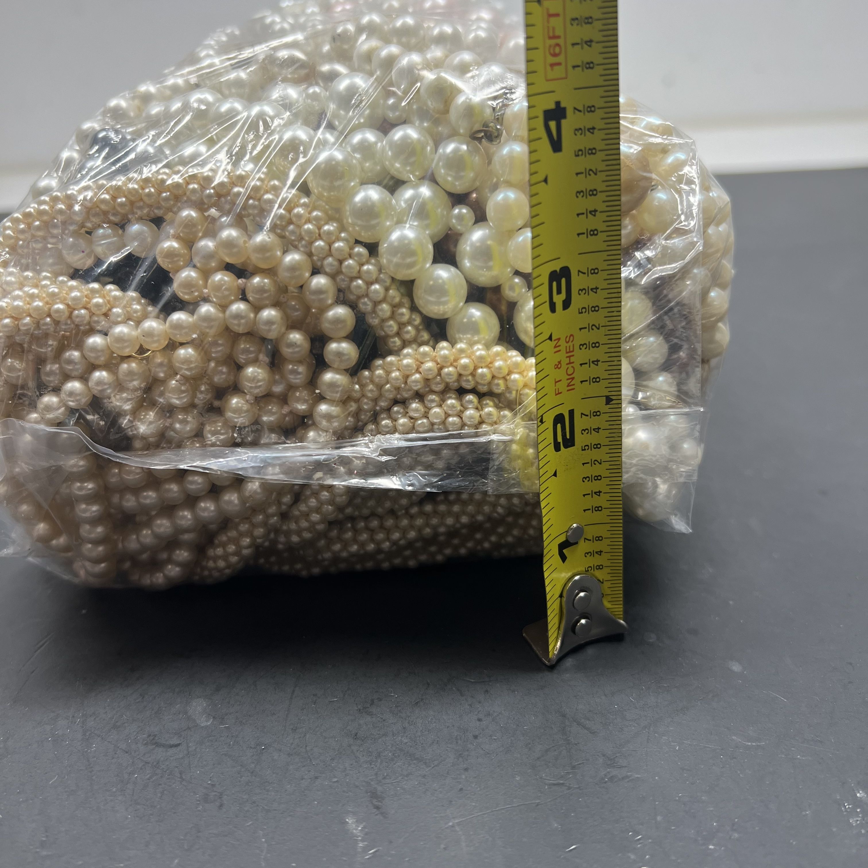 3LB+ Lot of Faux Pearl Jewelry Necklaces Bracelets Styles Vary