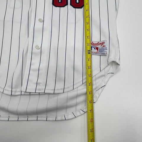 Vintage Rawlings Minnesota Twins MLB Jersey Stitched Pinstripe Schuster 00 Sz 44