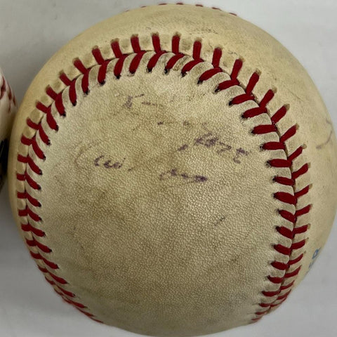 Autographed Baseball Lot (2) Rawlings Official AL Bobby Brown & Regent Balls