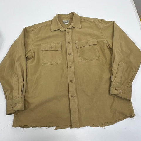 Lot 3x LL Bean Mens Pullover Fleece Jacket Chamois Shirt Lot Sz L-XL
