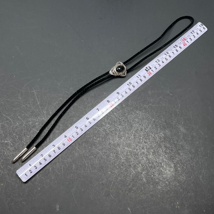 Rocky Mountain Western Black Stone Bolo Tie