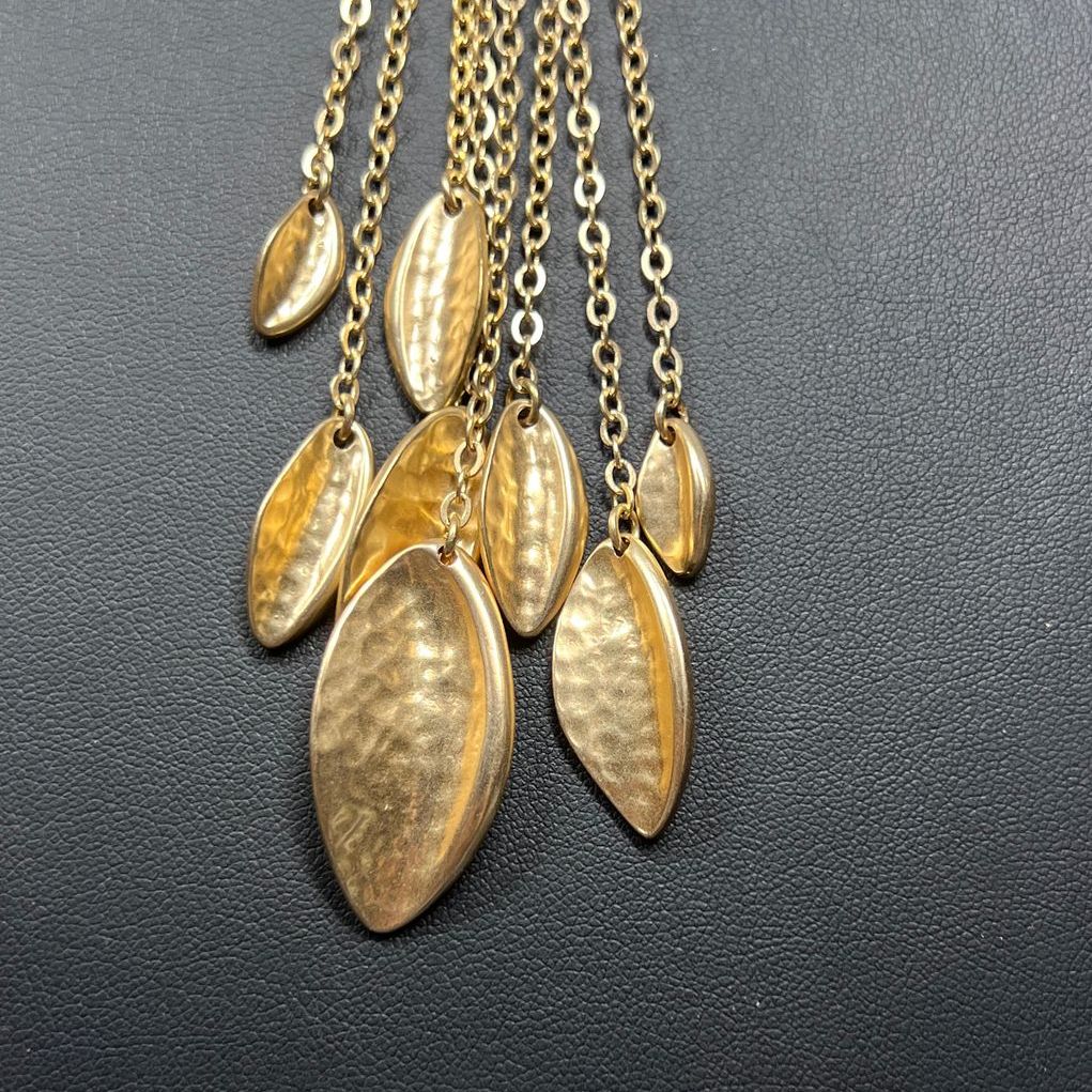 Chico's Gold Tone Tassel Necklace