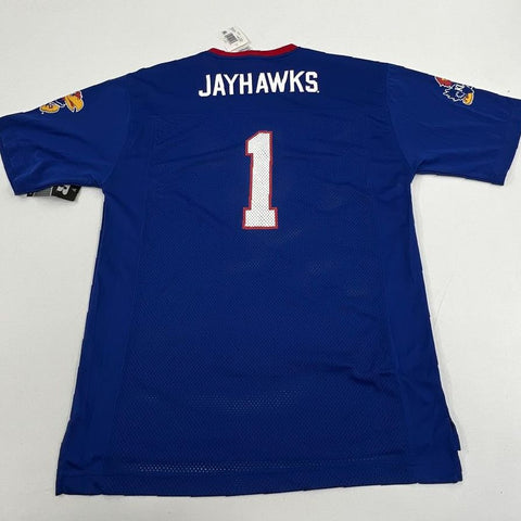 Russell Kansas Jayhawks Blue Football Jersey #1 Men's M NWT