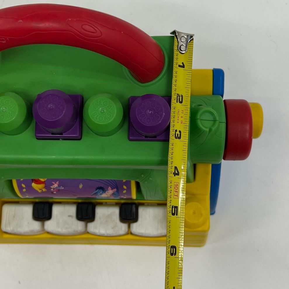 Mega Bloks Children's Winnie The Pooh Musical Crank Piano Toy WORKS