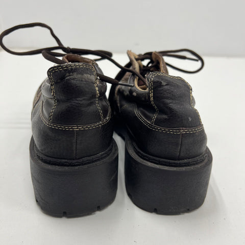 Y2K Mudd Jeffery Platform Loafer Casual Shoe Women 11M Brown
