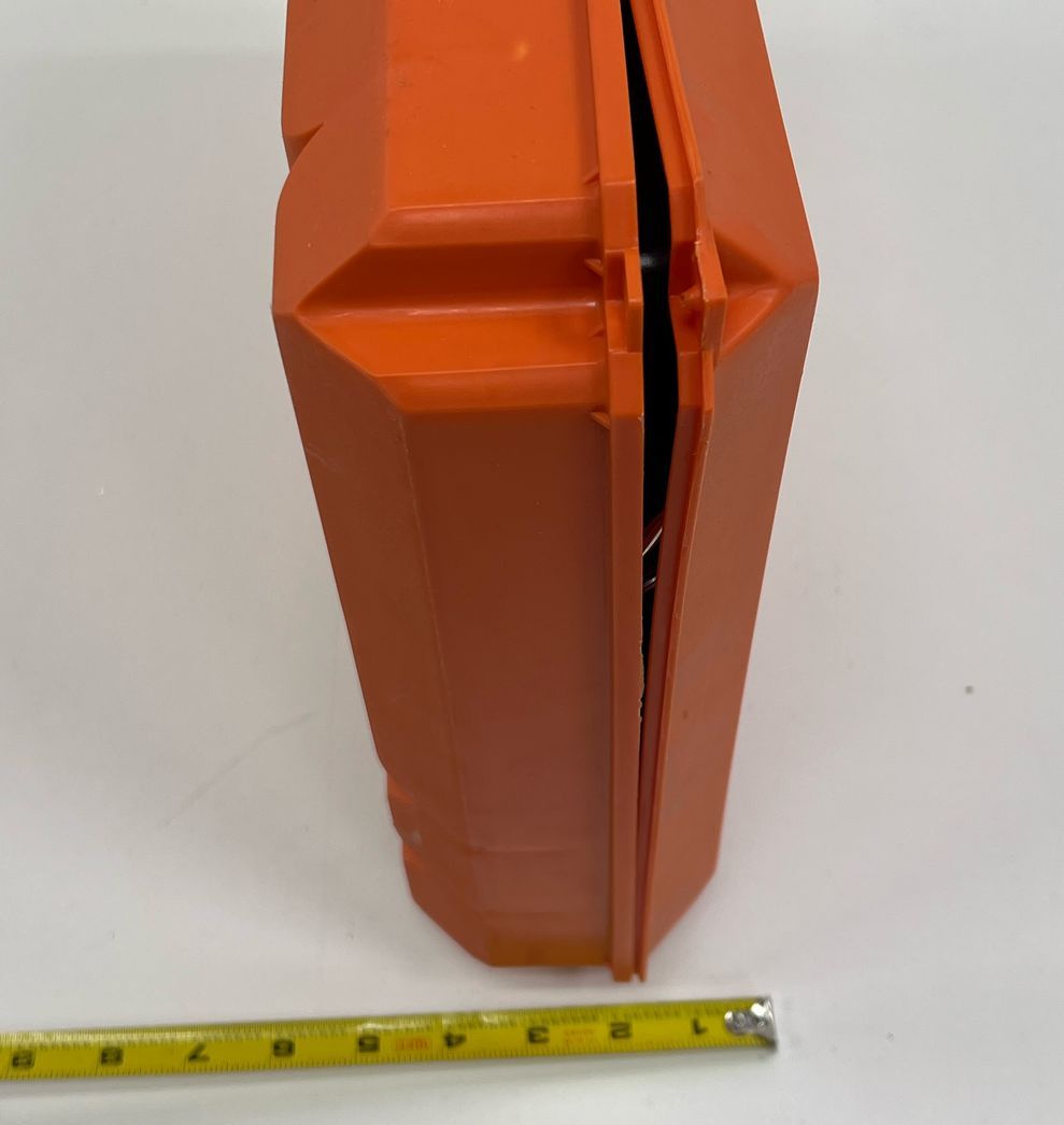 Remco Steel Tec Construction Kit In Orange Plastic Case C1993 & Small Black Case