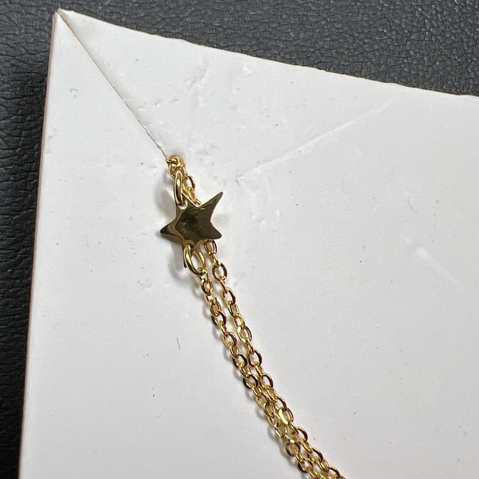 Jennifer Zeuner Star Gold Tone Necklace NWT