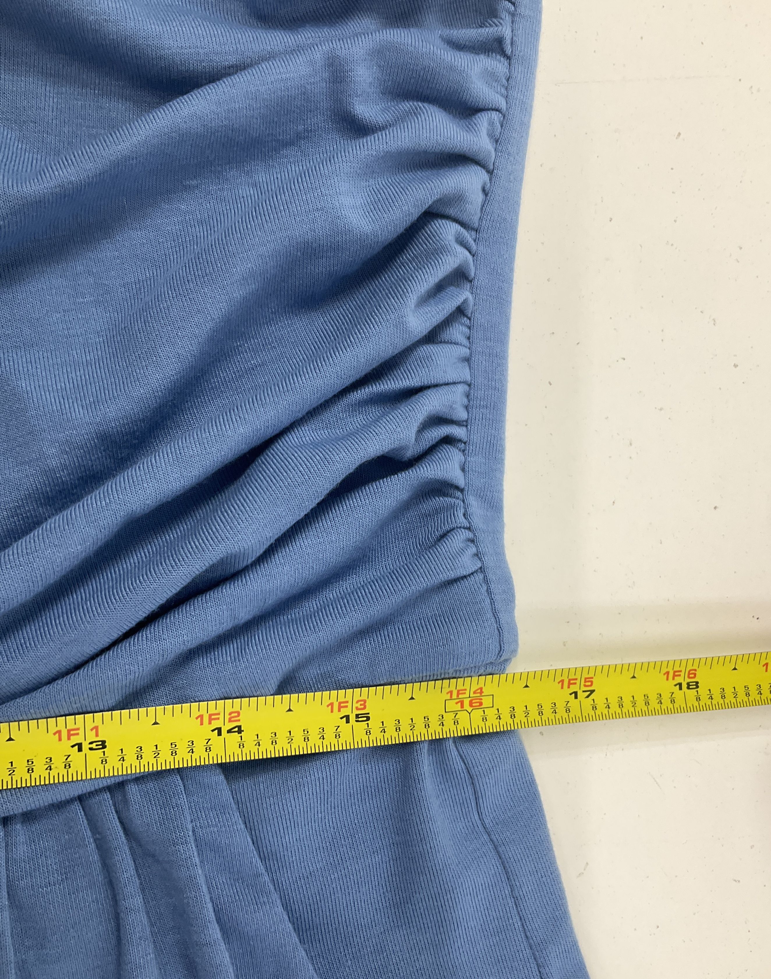 Grace Karin Blue NWT Strapless Shirred Stretch Maxi Dress Women's XL