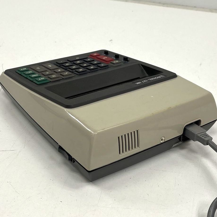 Vintage 1970s Royal 127 MK Desktop Calculator Litton VFD Display Japan