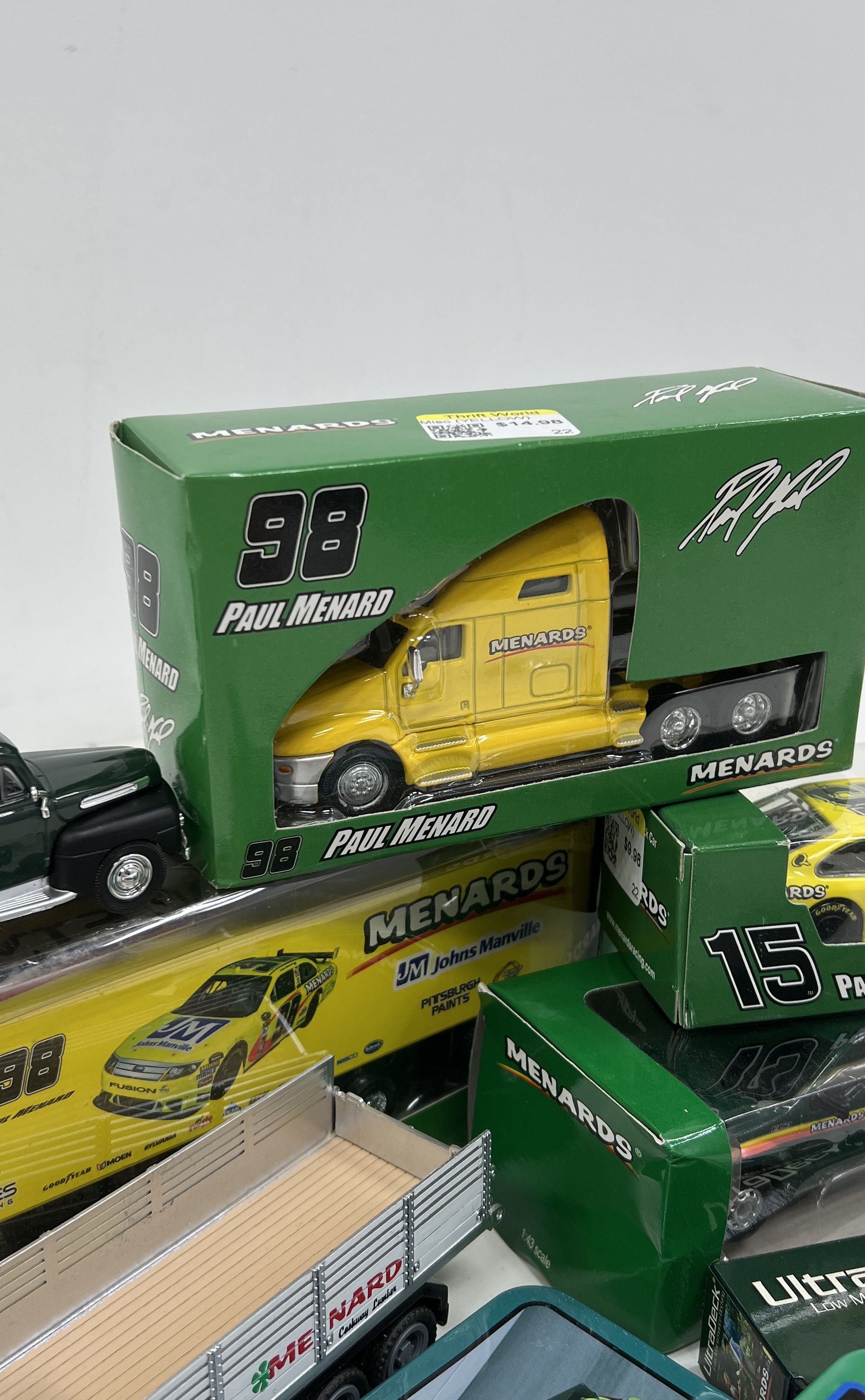 Collectible Menards Playing Cards Keychains Cars & Trucks Toy Lot Some NIB