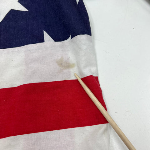 Vintage 70s Red White Blue American Flag USA Patriotic Zip Up Jacket Mens L