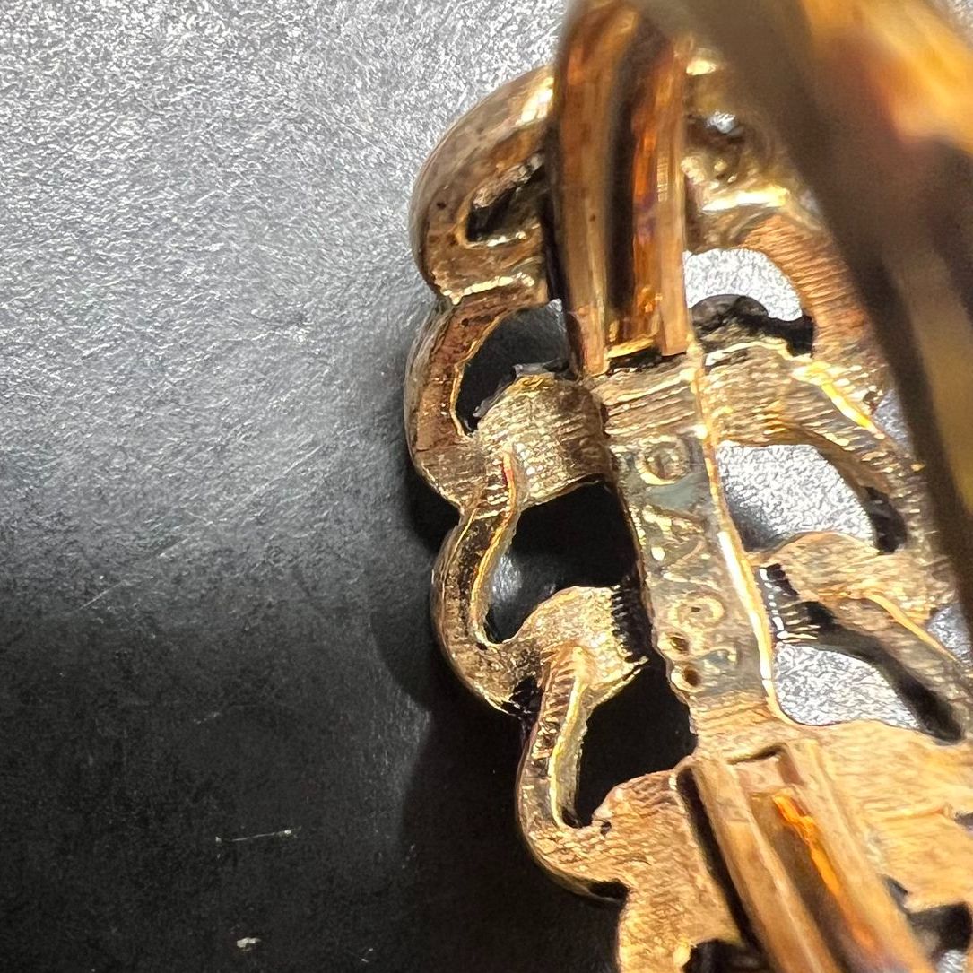 Vintage Avon French Filigree Ring Gold Tone NIB Size Medium 7