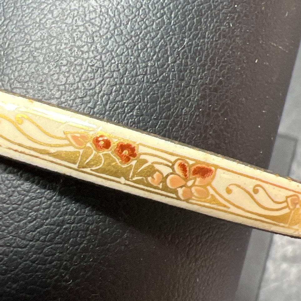 Michaela Frey Enamel Floral Bangle Bracelet