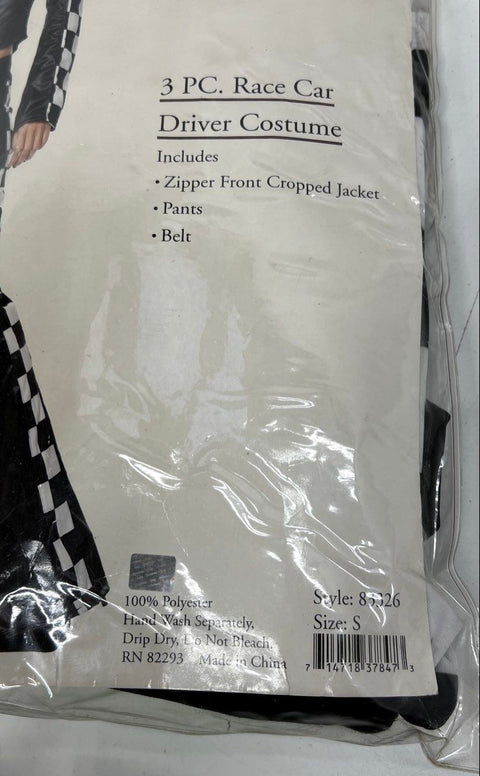 Leg Avenue Race Car Driver Sexy Halloween Costume 3-Pc Set Jacket Pants Sz S