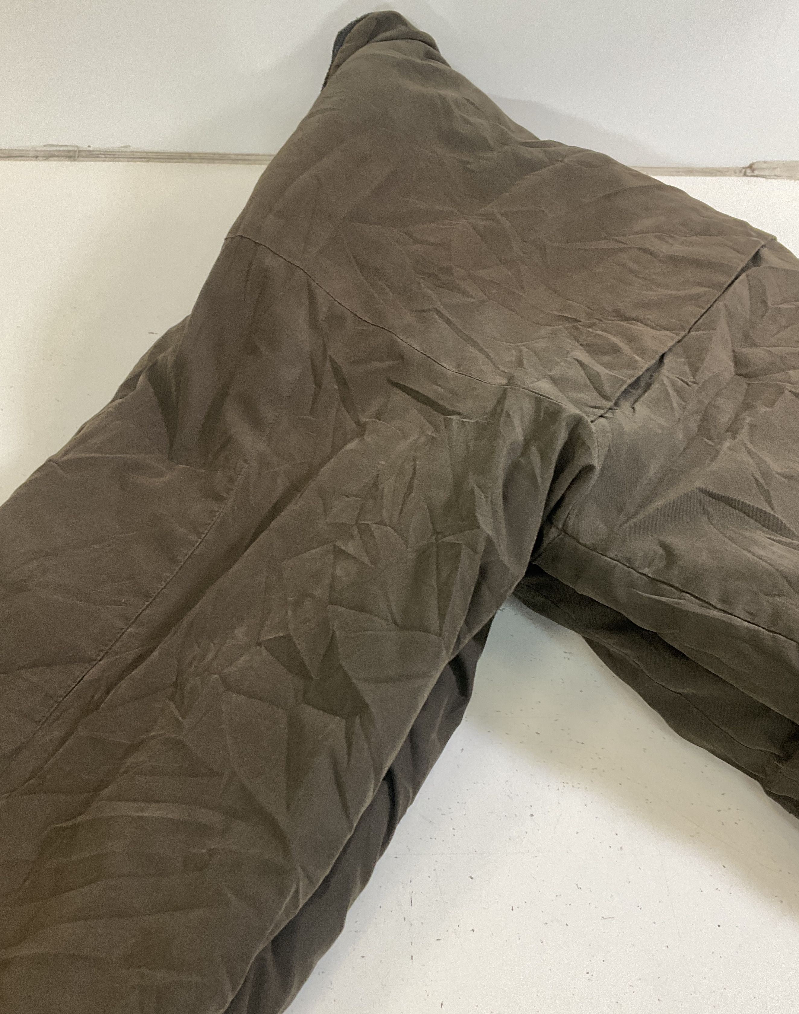 St Johns Bay Brown Quilted Lined Workwear Barn Jacket Coat Men's L
