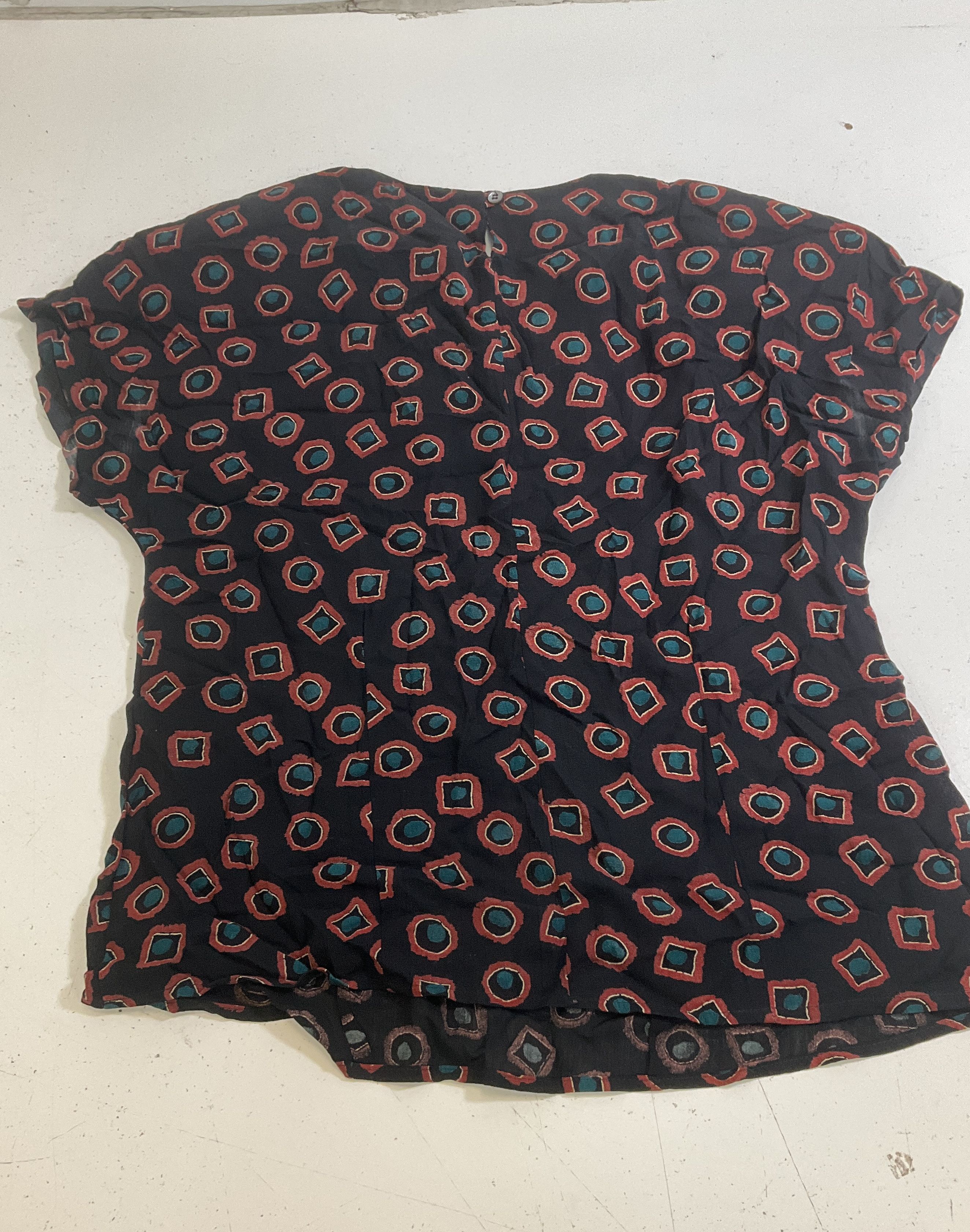 Vintage 90s Carole Little Petite Geometric Beaded Outfit Set Womens Sz 6P 2