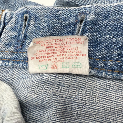 Vintage 90s Levi's 501 Light Wash Blue High Rise Straight Jeans Women's 26