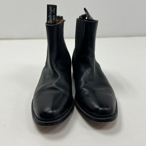 Destroyer Delujo Black Leather Goodyear Welt Chelsea Boots Size 9.5