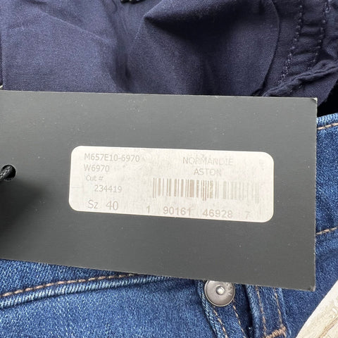 Paige NWT Normandie Straight Transcend Blue Jeans Men's Size 40