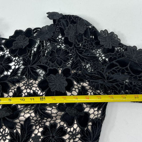 Antonio Melani x Born on Fifth Gemma Lace Taffeta Dress Black Sz 8