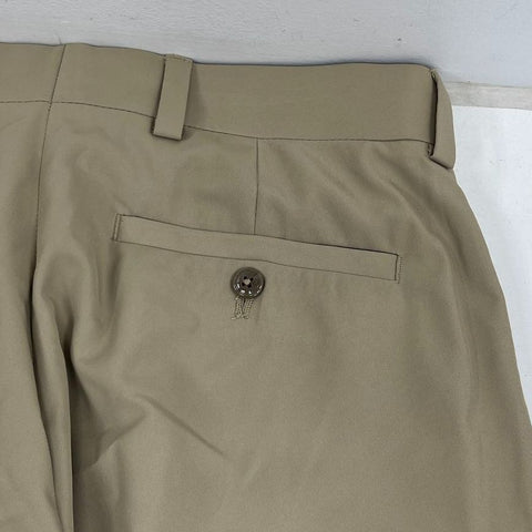 NWT Louis Raphael Khaki Tan Sorbtek Twill Flat Front Golf Pants Men's 30x32