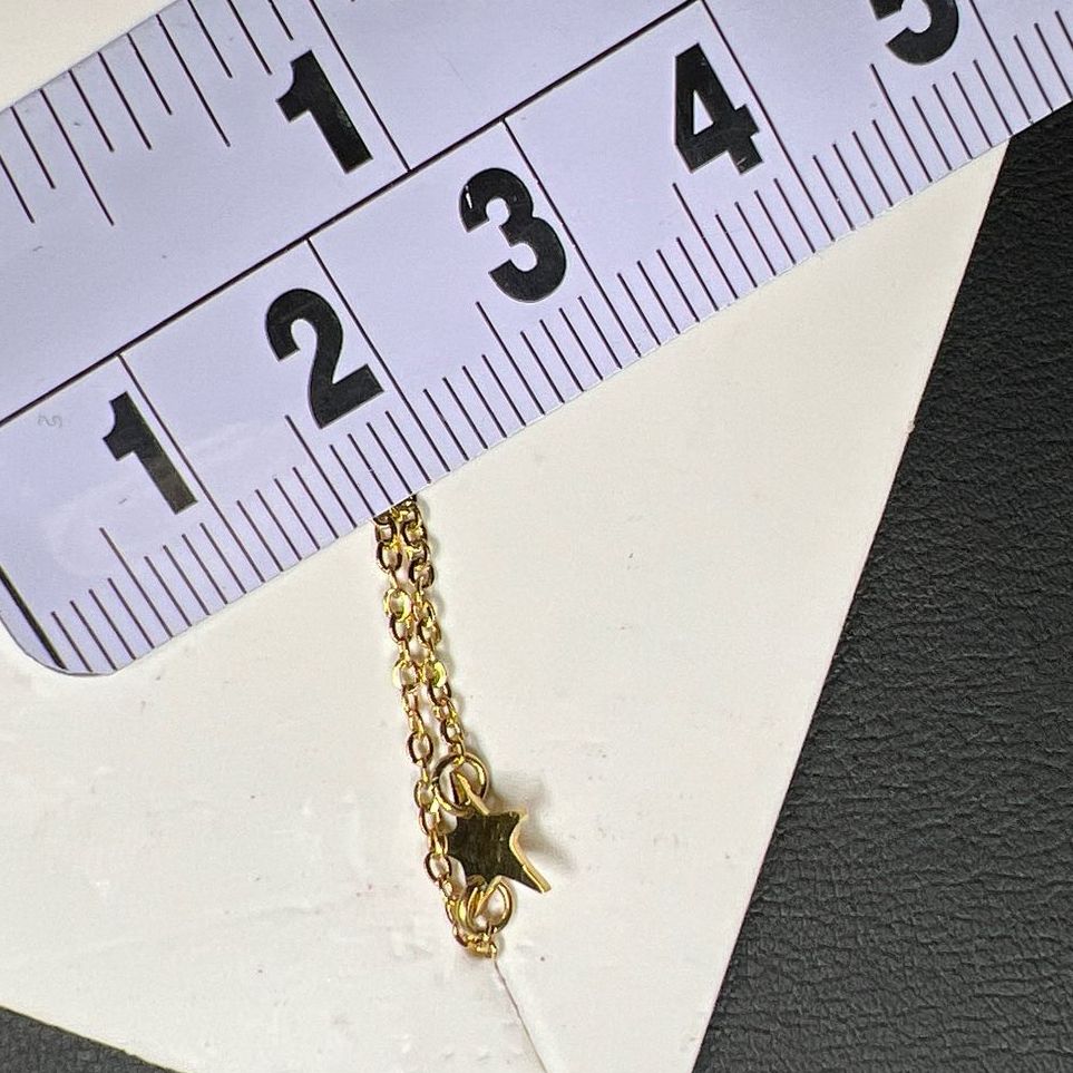 Jennifer Zeuner Star Gold Tone Necklace NWT