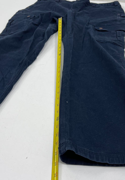 Lot 2 Duluth Trading Co Gray Black Curvesetter Cargo Work Pants Women's 16x31