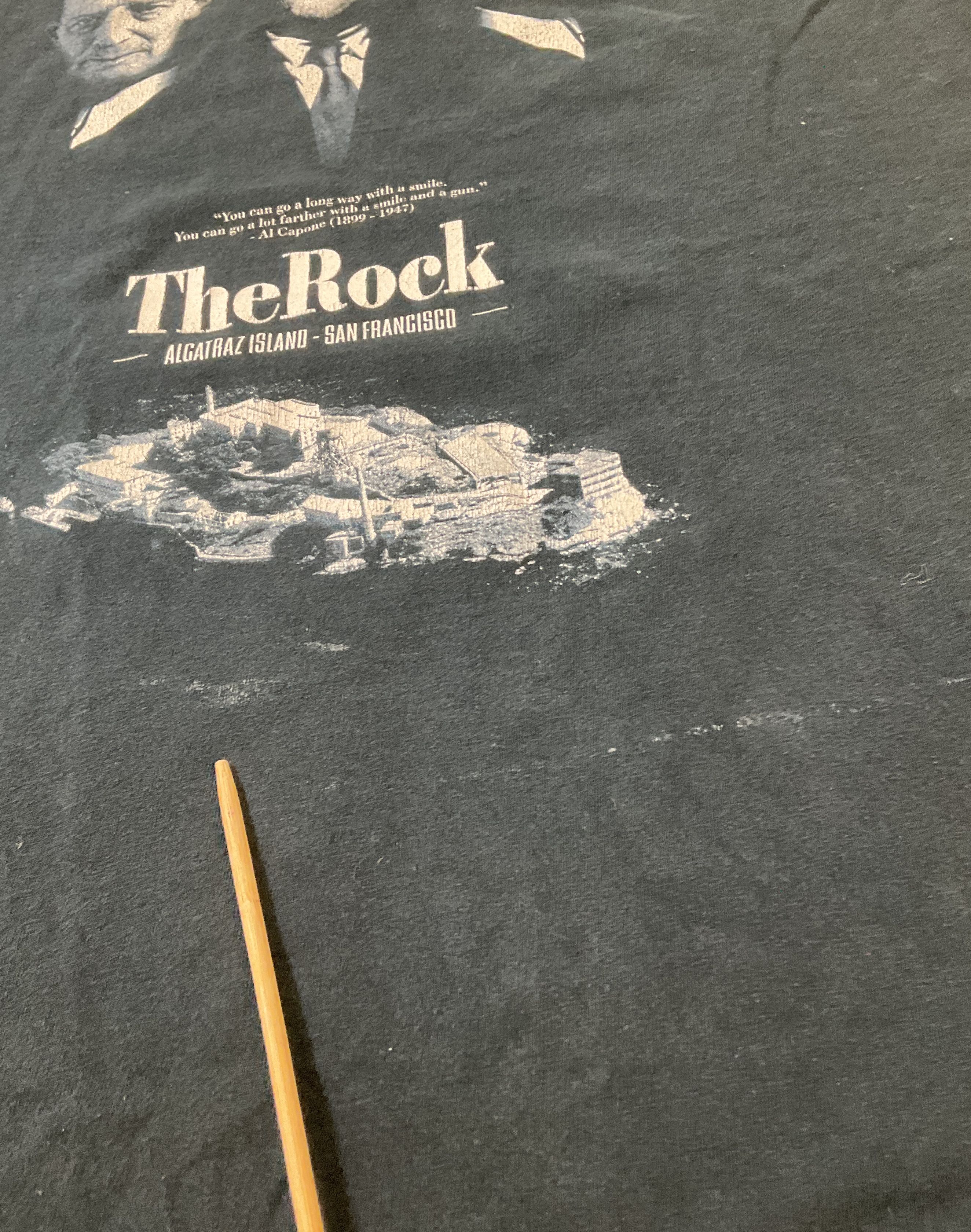Vintage The Rock Alcatraz Infamous Criminals T-Shirt Capone Birdman Barnes 2XL