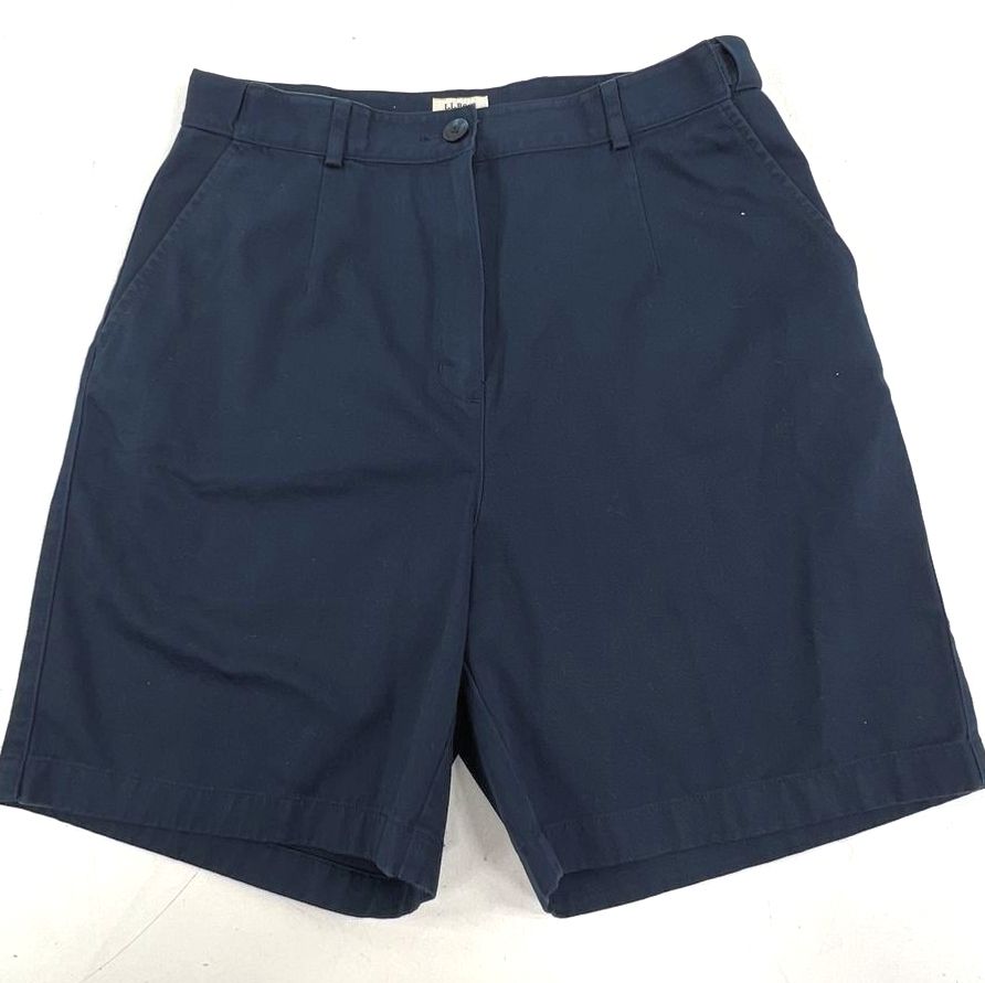 LL Bean Women's Clothing Lot 4pc T-Shirts Shorts Sz S M L 10 Navy Blue Pink