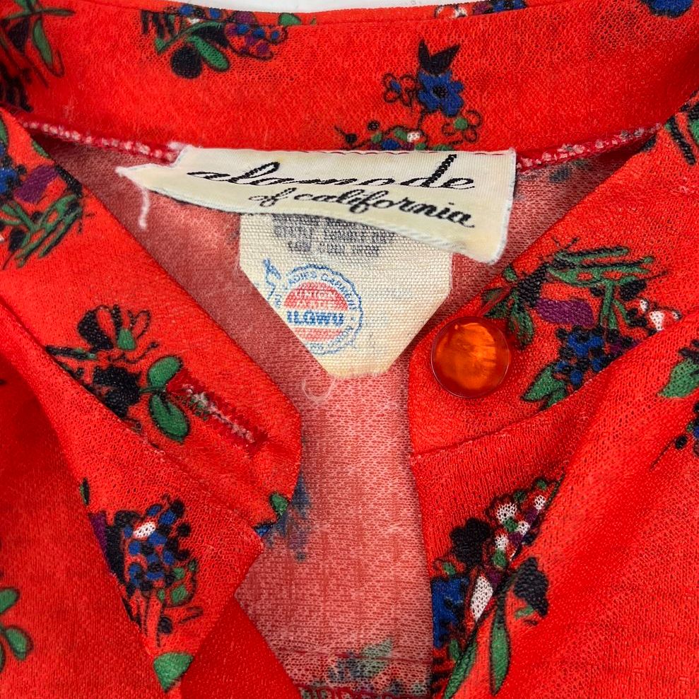 Vintage 70s Womens Clothing Lot 4pc Disco Sequin Blouse Dress ILGWU Union Made