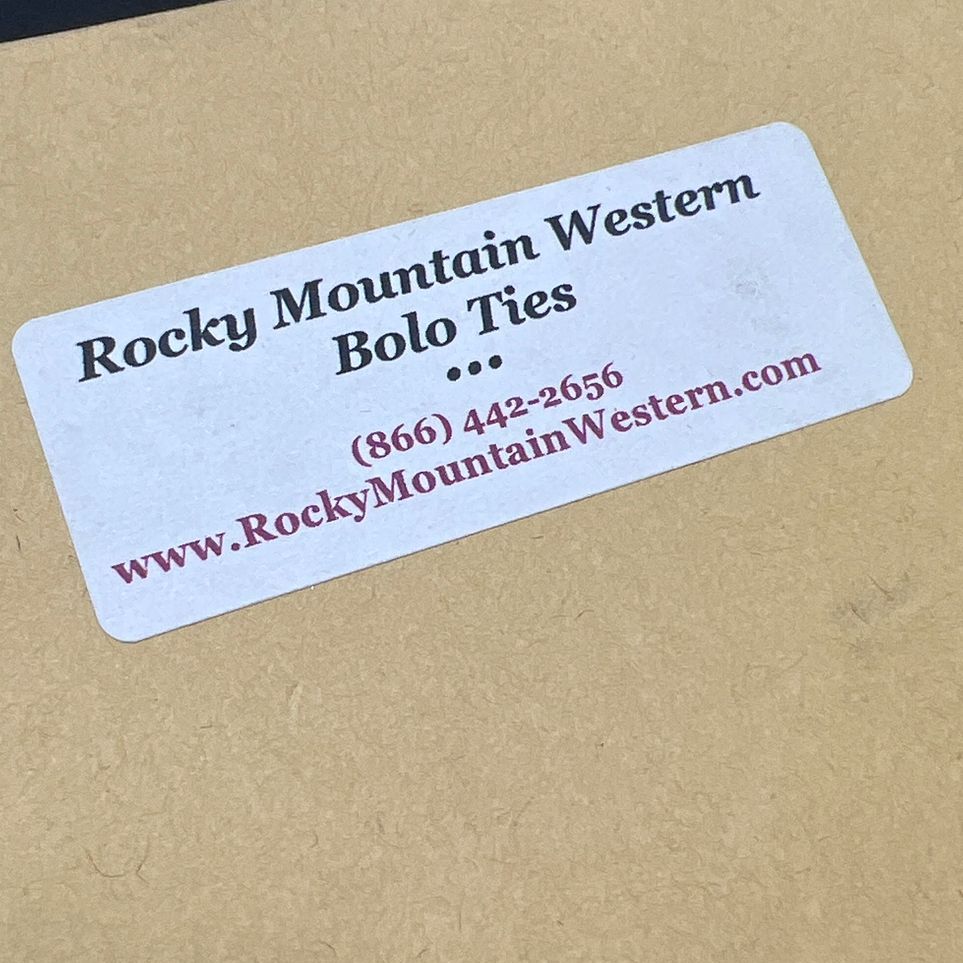 Rocky Mountain Western Black Stone Bolo Tie