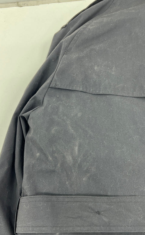 DSCP Garrison Collection Black Military Trench Coat Lined Men's 42L NWT