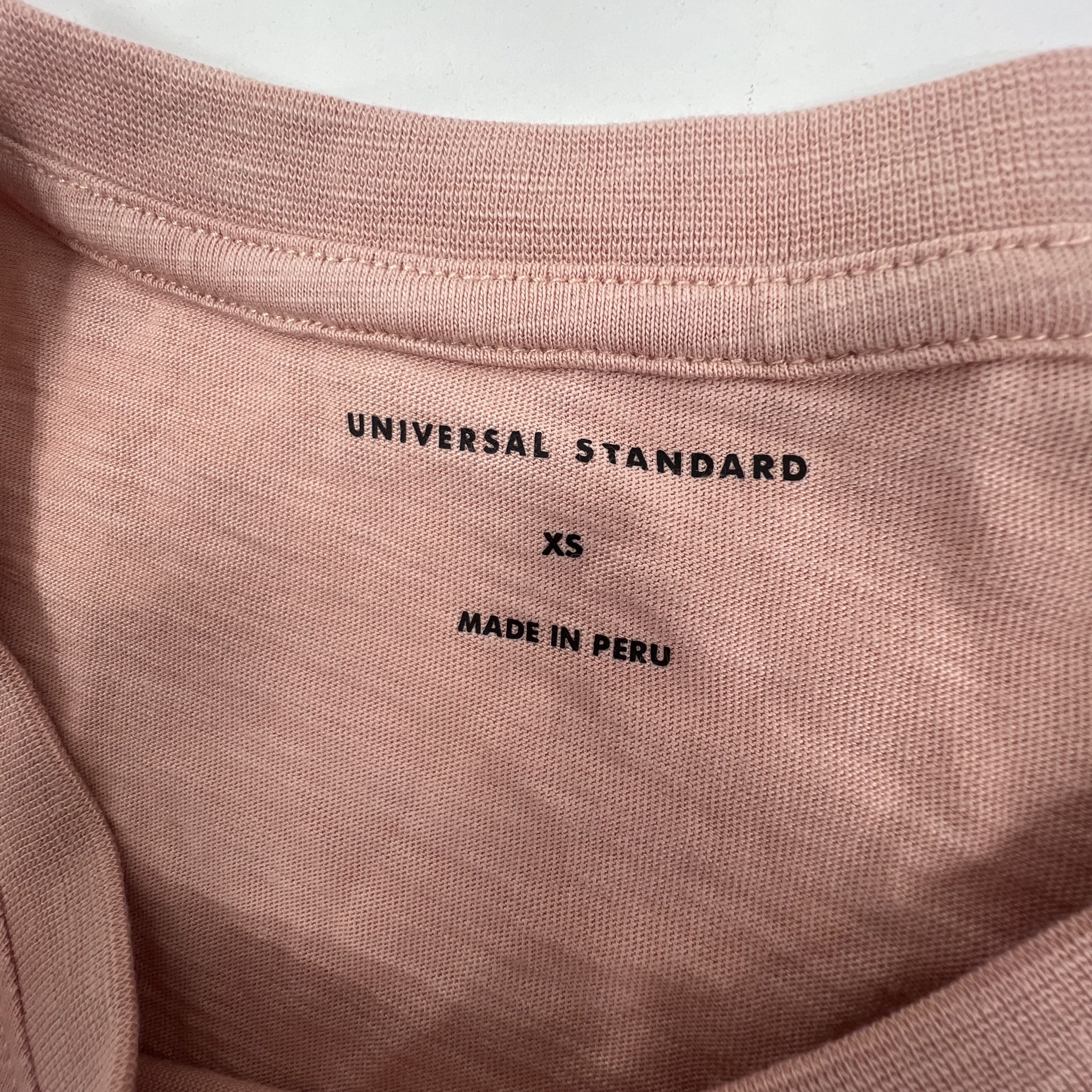 NWT Universal Standard Blush Solid Tag Cotton Modal Long Sleeve Shirt Women XS