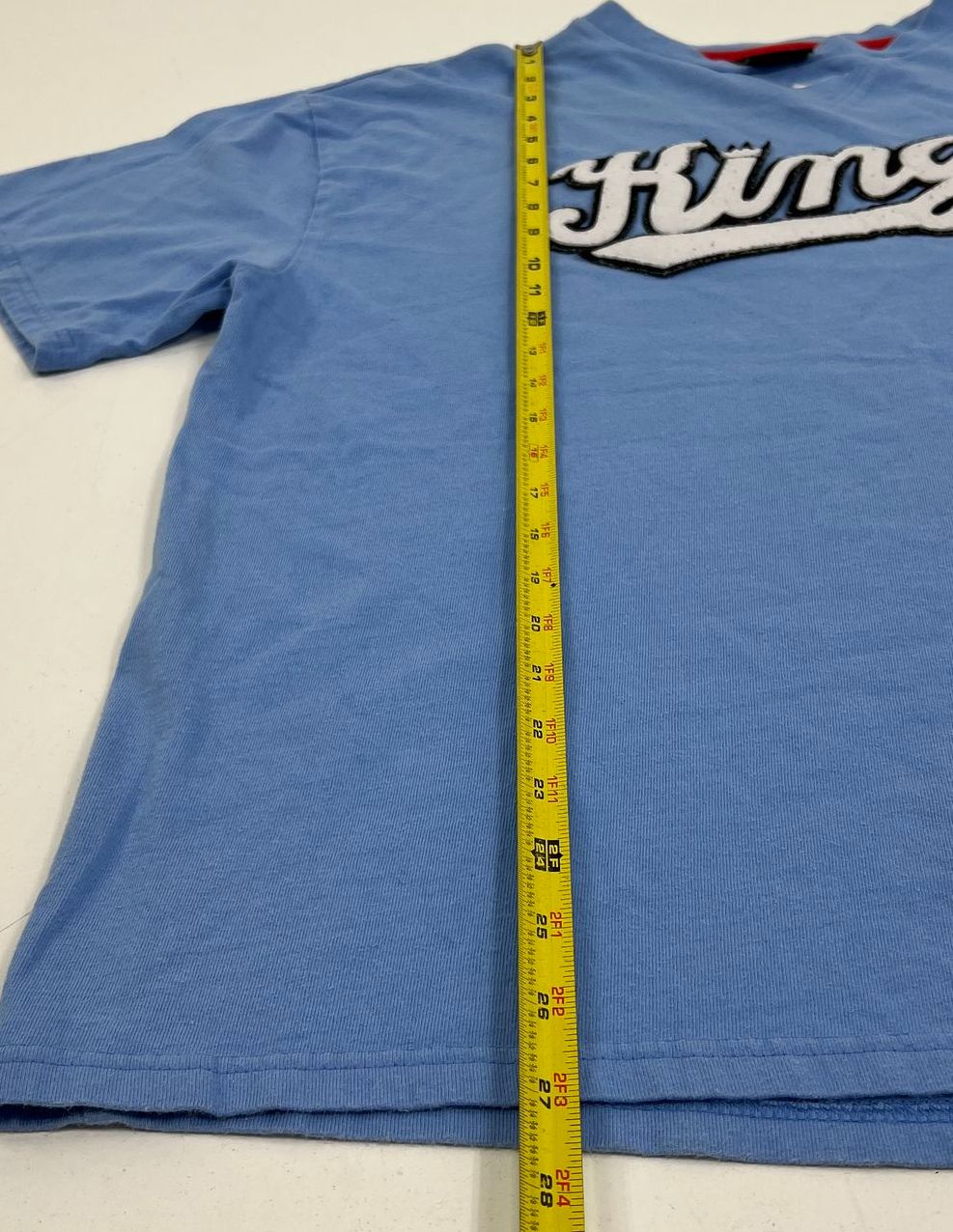 Vintage Y2K Nike Team Sacramento Kings Sewn Logo T-Shirt Mens L Blue