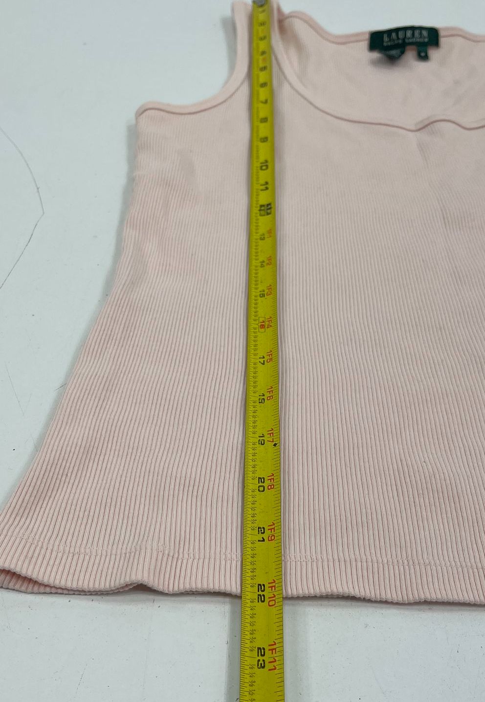 Vintage Y2K Lauren Ralph Lauren Red Peach Ribbed Tank Top Lot of 2 Women's M