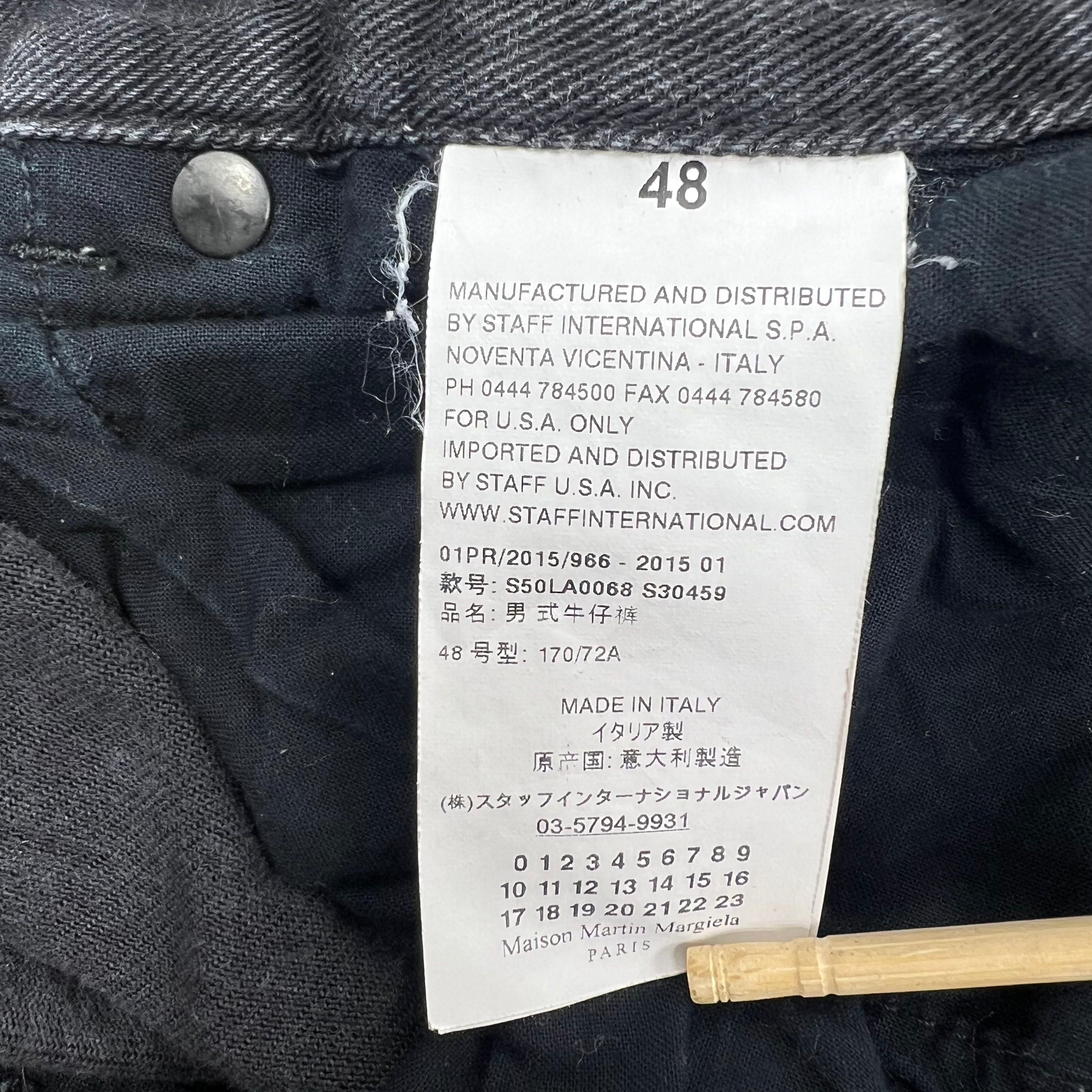 Maison Margiela Black Denim Pants Women's Size 14 Slim