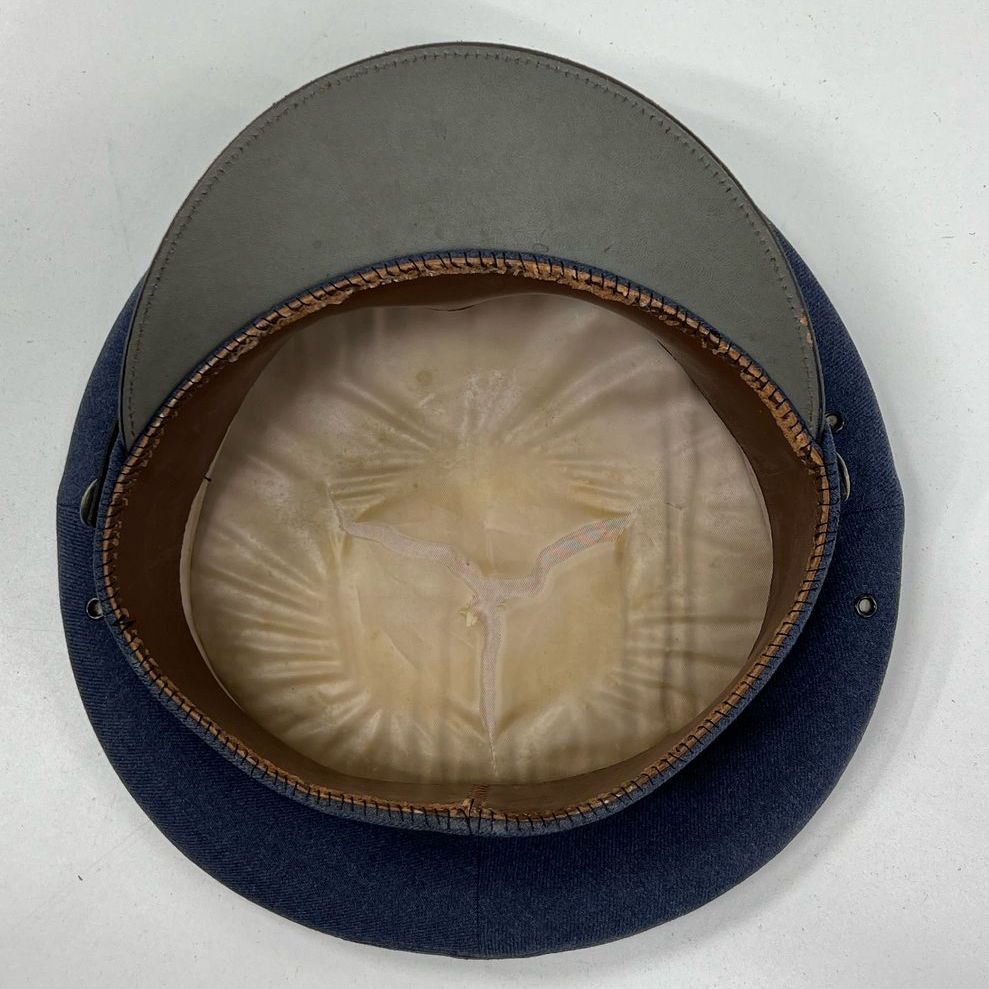 Collectible Vintage Blue & Black US Military Officer Uniform Hat 7 1/3 HL
