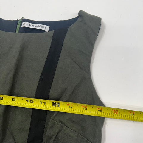 Dadadie Brücke Green Black Tank Top Blouse Structured Women's Small?