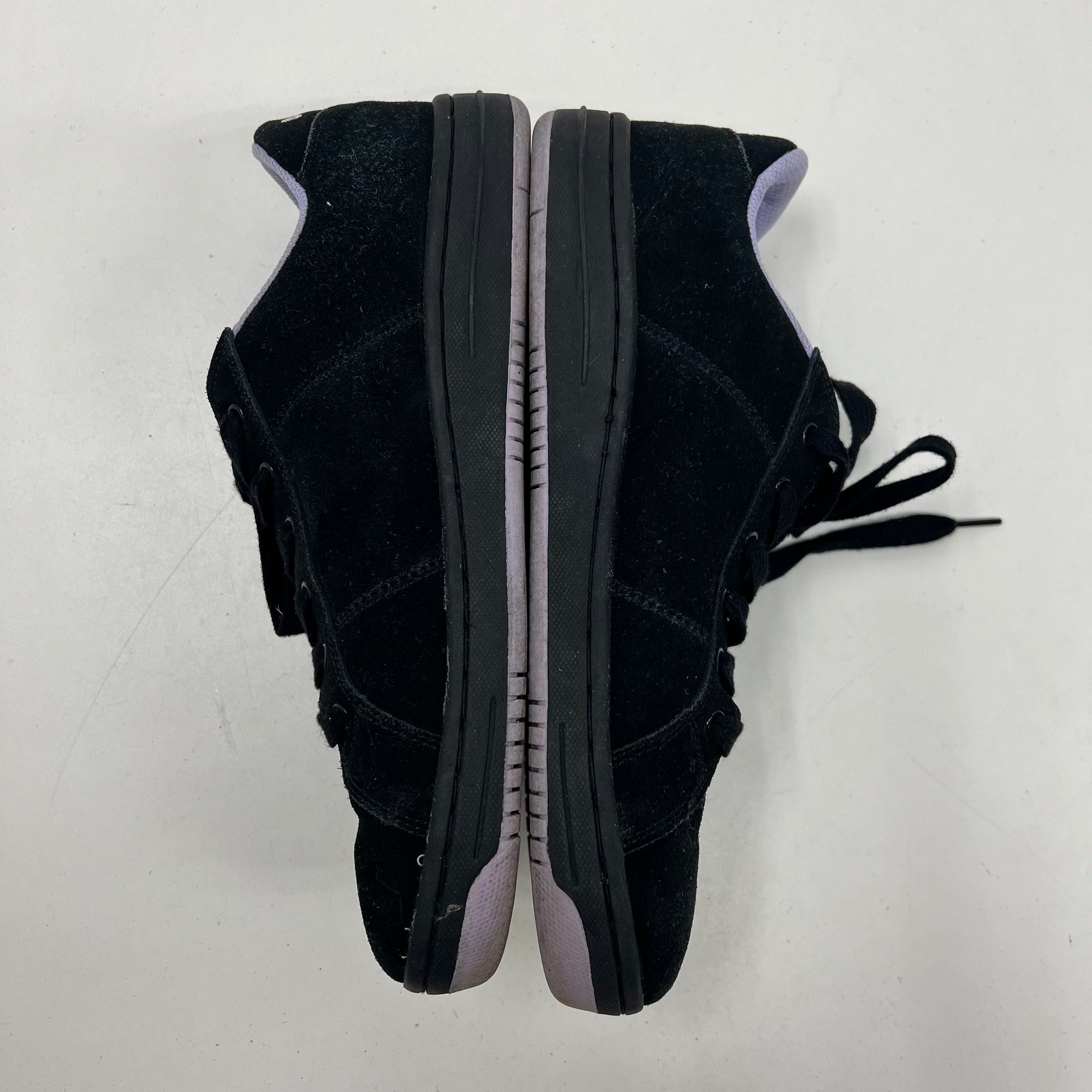 Y2K Vintage Airwalk Black Suede Skater Shoes Lavender Accents Mens Size 11