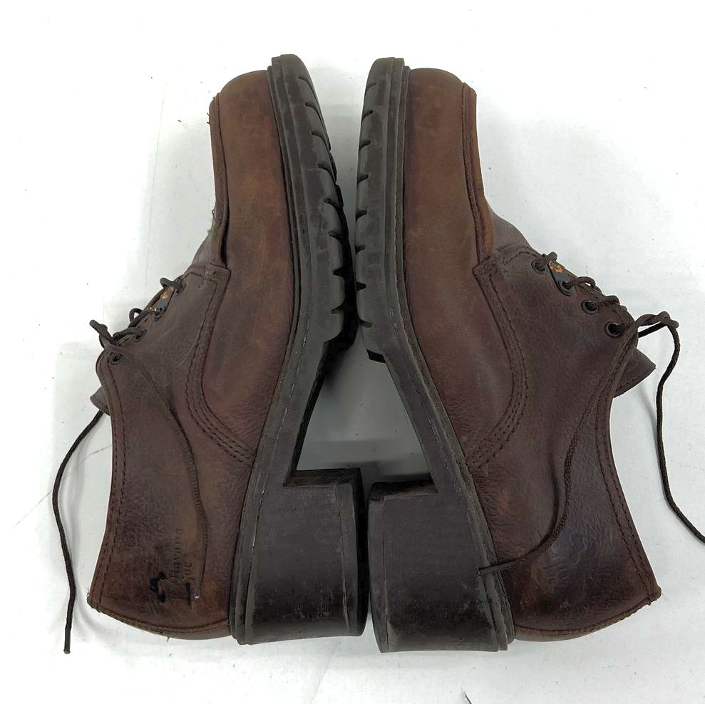Vintage 90s Havana Joe Chunky Platform Moc Toe Oxford Shoes Brown Leather Spain