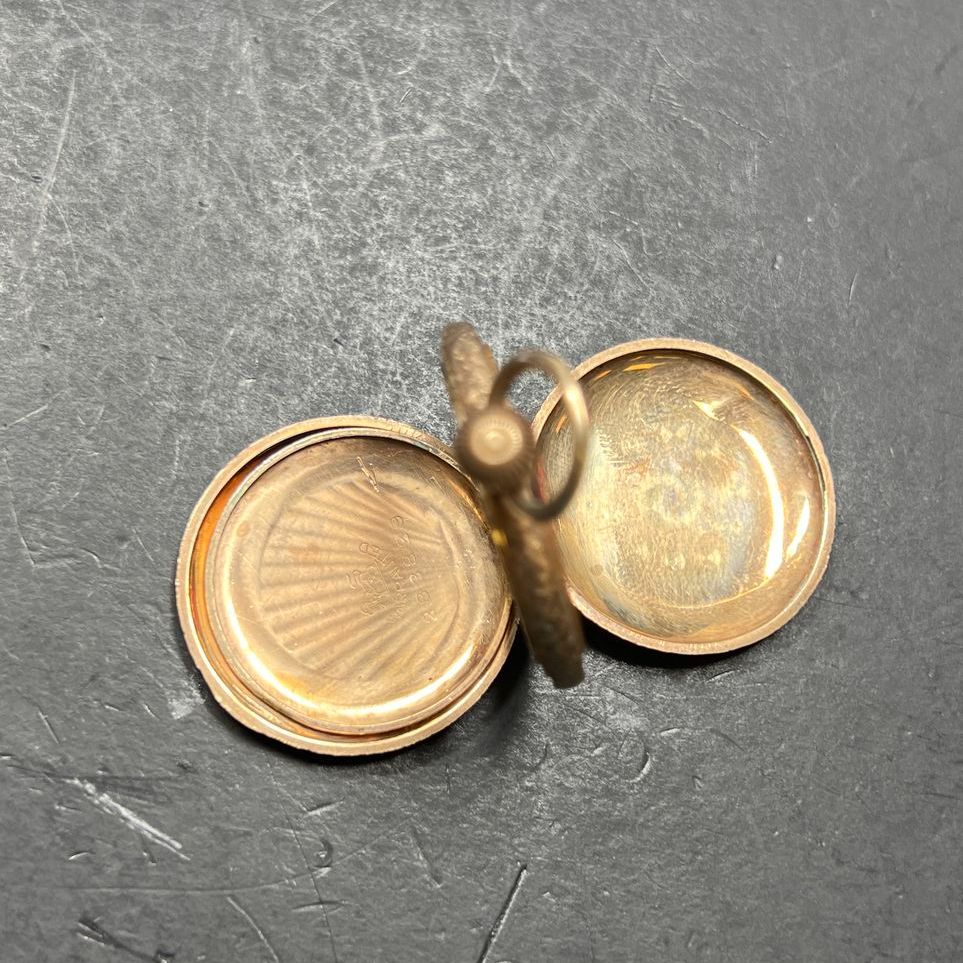9K Yellow Gold AB Pocket Watch Warranted Case 20.72g