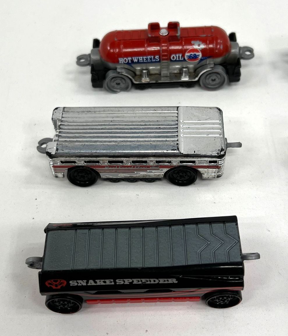 Collectible Mattel Hot Wheels Train Cars Lot C2010 -11 Mixed Styles & Colors
