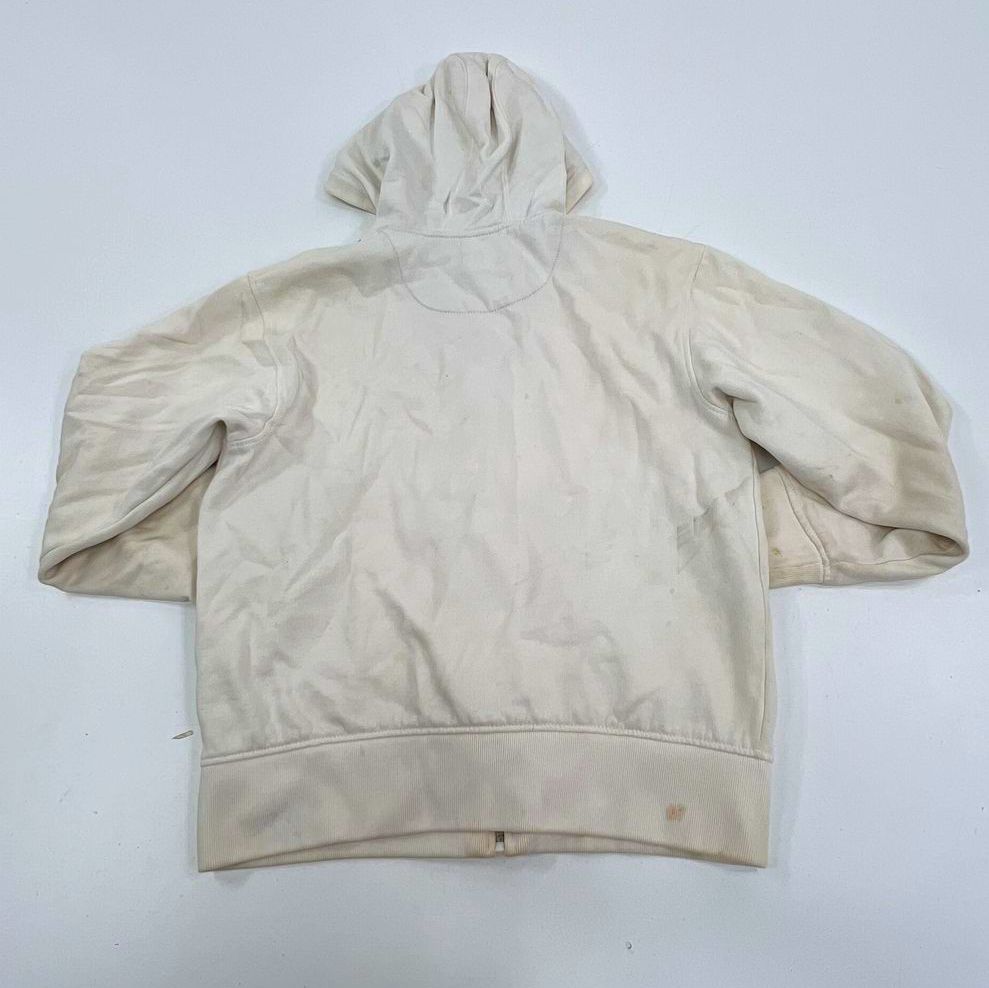 Vintage Y2K Tapout Boys Full Zip Graphic Hoodie Sweatshirt M 10/12 White MMA
