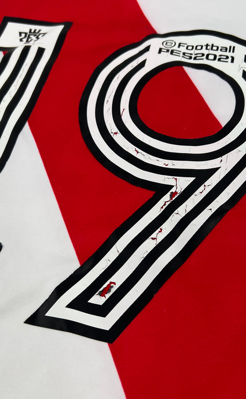 Adidas River Plate 2020/21 Home White Red Soccer Football Jersey Men's XL