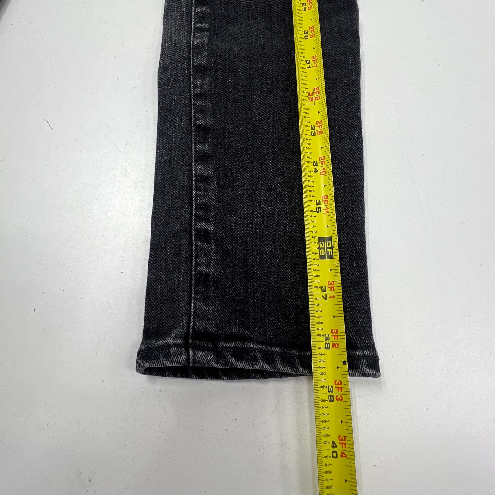 Moussy Vintage Womens High Rise Skinny Selvedge Jeans Made in Japan Sz 25 Black