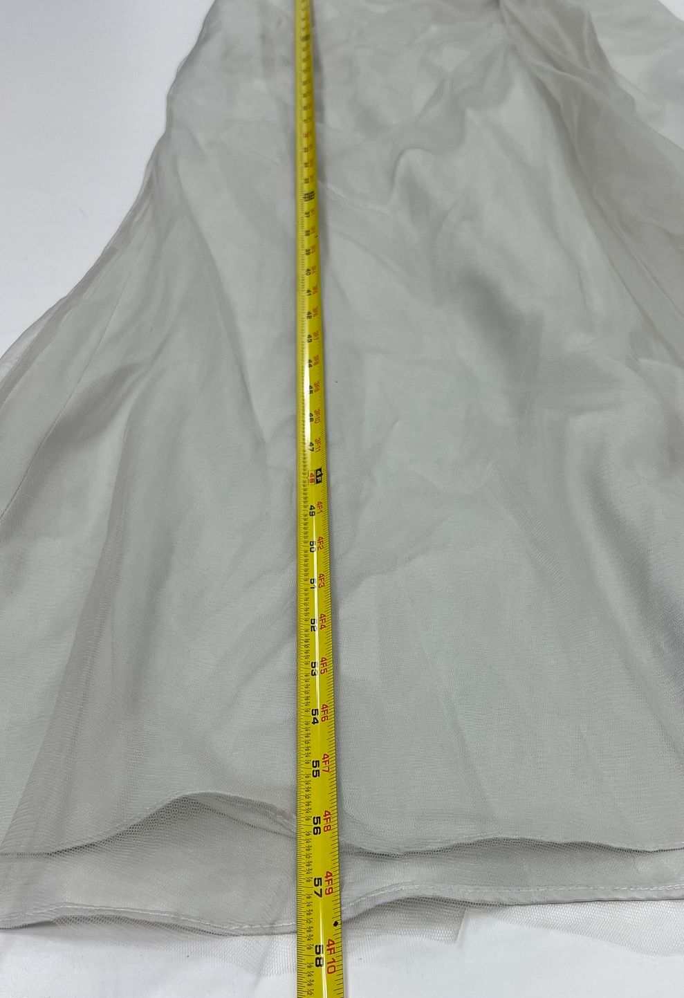 NWT VTG Women's Impressions Bridal Light Grey Polyester Formal Dress - Size 12